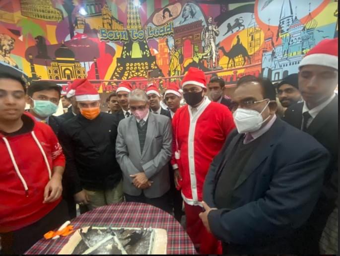 Heritage Institute of Hotel and Tourism Agra 24th Dec 2021 Christmas photo 11